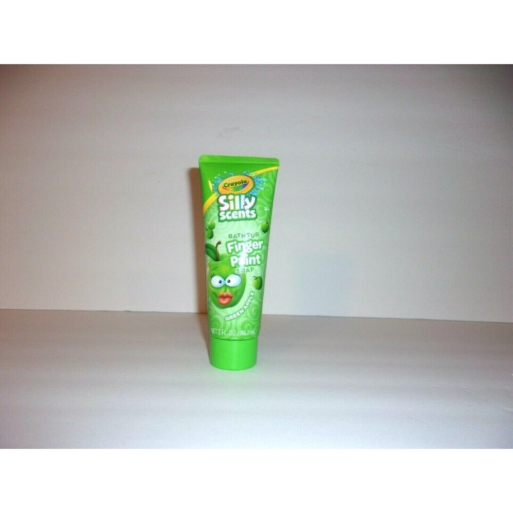 Crayola Silly Scents Bathtub Finger Paint Soap Green Apple 3 oz New
